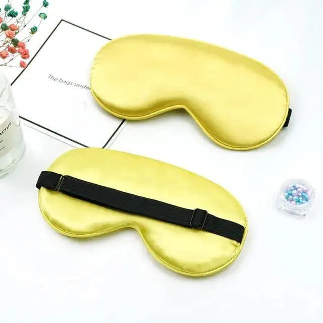 Elegant Soft Silk Eye Cover Sleeping Eye Mask Elastic Women Eye Patch Comfortable Super-Smooth Eye Mask For Sleep Stevvex