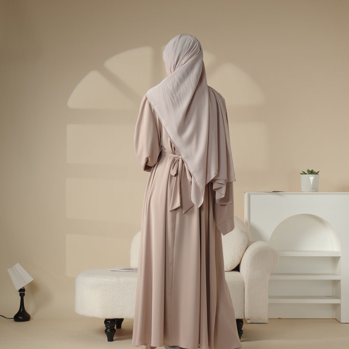 Elegant Solid Color Abaya For Muslimahs (MA036) Mariam's Collection