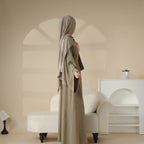 Elegant Solid Color Abaya For Muslimahs (MA036) Mariam's Collection