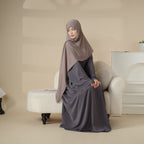 Elegant Solid Color Abaya For Muslimahs (MA036) Mariam's Collection