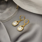 Elegant Sparkling Dangle  Rhinestone Earrings (MAC324)