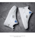 Elegant Sport Men's Sneaker Trend High Top Platform Shoes Spring Vulcanized Shoes Leather Casual Sport Fashion Flat Low Top Sneaker Lace-up Modern Design Stevvex