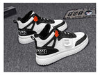 Elegant Sport Men's Sneaker Trend High Top Platform Shoes Spring Vulcanized Shoes Leather Casual Sport Fashion Flat Low Top Sneaker Lace-up Modern Design Stevvex