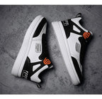 Elegant Sport Men's Sneaker Trend High Top Platform Shoes Spring Vulcanized Shoes Leather Casual Sport Fashion Flat Low Top Sneaker Lace-up Modern Design Stevvex