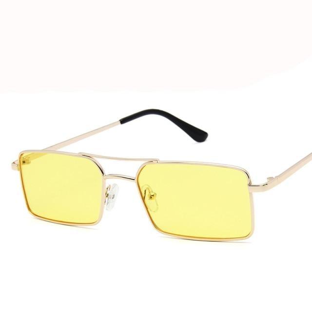 Elegant Square Sunglasses For Women Luxury Eyewear For Women/Men High Quality Metal Glasses For Women Outdoor Lightweight Sunglasses For Men Retro Design Stevvex