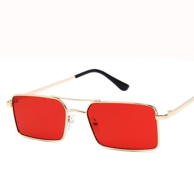 Elegant Square Sunglasses For Women Luxury Eyewear For Women/Men High Quality Metal Glasses For Women Outdoor Lightweight Sunglasses For Men Retro Design Stevvex