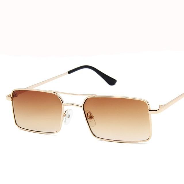 Elegant Square Sunglasses For Women Luxury Eyewear For Women/Men High Quality Metal Glasses For Women Outdoor Lightweight Sunglasses For Men Retro Design Stevvex