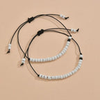 Elegant Stone Matching Bracelets For Best Friends Couple Family Women Bracelets Couple Pinky Promise Distance Matching Relationship Jewelry For Valentines Day Friendship Strand Bracelets For Him And Her Bf And Gf