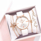 Elegant Style Fashion Womens Watch Luxury Leather Band Analog Quartz Wrist Watch Women Dress Leather Band Thin Minimalist Casual Simple Dress Analog Quartz Wristwatch