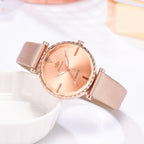 Elegant Style Fashion Womens Watch Luxury Leather Band Analog Quartz Wrist Watch Women Dress Leather Band Thin Minimalist Casual Simple Dress Analog Quartz Wristwatch