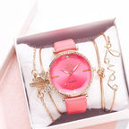 Elegant Style Fashion Womens Watch Luxury Leather Band Analog Quartz Wrist Watch Women Dress Leather Band Thin Minimalist Casual Simple Dress Analog Quartz Wristwatch
