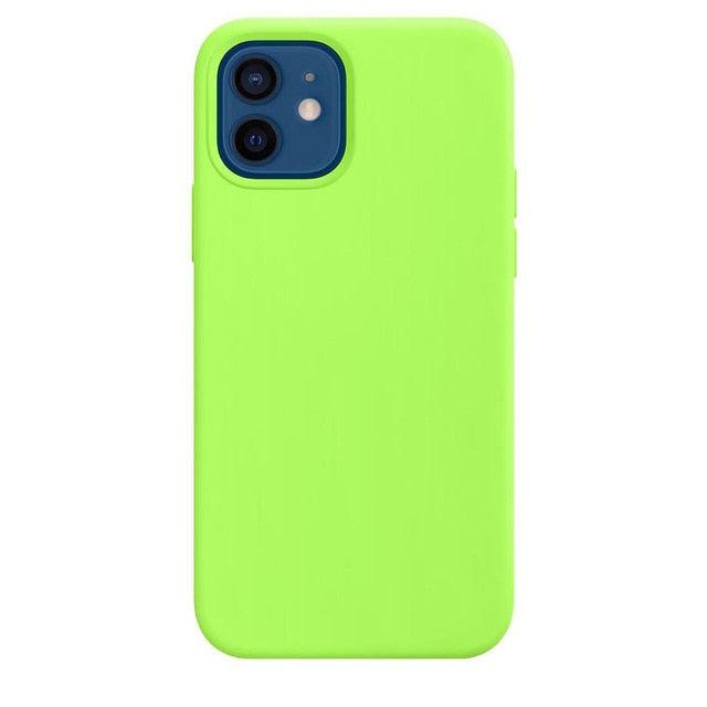 Elegant Style Solid Color Silicone Phone Cases For iPhone 13 14 Pro Max Classic Simple Case For iPhone 13 Pro Cover Slim Fit Silicone Back Cover For iPhone