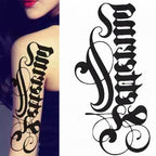 Elegant Temporary Waterproof Tattoos Big Tribal Sticker Black Large Body Art Makeup Fake Tattoo For Mens Womens