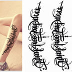 Elegant Temporary Waterproof Tattoos Big Tribal Sticker Black Large Body Art Makeup Fake Tattoo For Mens Womens