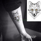 Elegant Waterproof Tattoo Sticker Sun Moon Fake Tatto Fashion Moon Temporary Fun Sun Wave Magic Tatoos For Womens Mens Stevvex