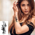 Elegant Waterproof Tattoo Sticker Sun Moon Fake Tatto Fashion Moon Temporary Fun Sun Wave Magic Tatoos For Womens Mens Stevvex