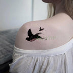 Elegant Waterproof Tattoo Sticker Sun Moon Fake Tatto Fashion Moon Temporary Fun Sun Wave Magic Tatoos For Womens Mens Stevvex