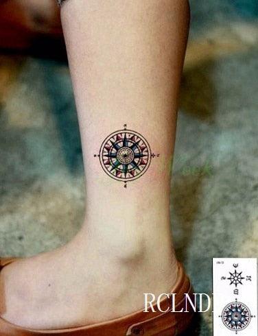 Elegant Waterproof Tattoo Sticker Sun Moon Fake Tatto Fashion Moon Temporary Fun Sun Wave Magic Tatoos For Womens Mens Stevvex
