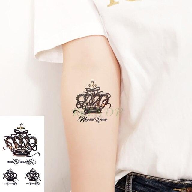 Elegant Waterproof Tattoo Sticker Sun Moon Fake Tatto Fashion Moon Temporary Fun Sun Wave Magic Tatoos For Womens Mens Stevvex
