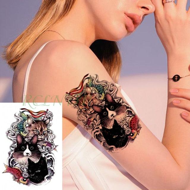 Elegant Waterproof Temporary Butterfly Sticker Tattoo Fake  Halloween Party Tattoo For Woman Girls Stevvex