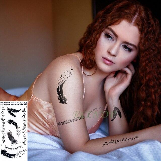 Elegant Waterproof Temporary Butterfly Sticker Tattoo Fake  Halloween Party Tattoo For Woman Girls Stevvex
