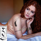 Elegant Waterproof Temporary Butterfly Sticker Tattoo Fake  Halloween Party Tattoo For Woman Girls Stevvex