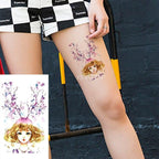 Elegant Waterproof Temporary Butterfly Sticker Tattoo Fake  Halloween Party Tattoo For Woman Girls Stevvex