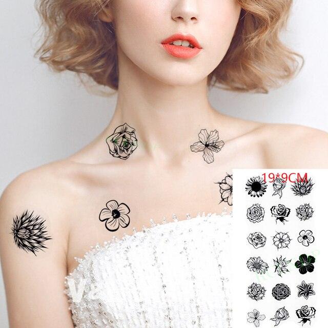Elegant Waterproof Temporary Butterfly Sticker Tattoo Fake  Halloween Party Tattoo For Woman Girls Stevvex