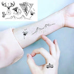 Elegant Waterproof Temporary Tattoo Sticker Cat Fox Flash Tatoo Neck Hand Modern Tattoo Stickers Butterflies Cats For Womens Stevvex