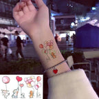 Elegant Waterproof Temporary Tattoo Sticker Cat Fox Flash Tatoo Neck Hand Modern Tattoo Stickers Butterflies Cats For Womens Stevvex