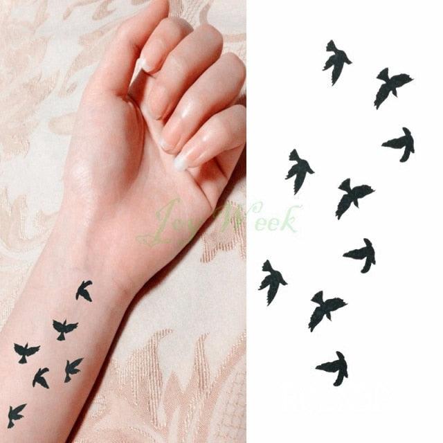 Elegant Waterproof Temporary Tattoo Sticker Cat Fox Flash Tatoo Neck Hand Modern Tattoo Stickers Butterflies Cats For Womens Stevvex