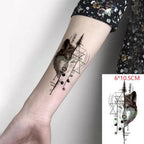 Elegant Waterproof Temporary Tattoo Sticker Cat Fox Flash Tatoo Neck Hand Modern Tattoo Stickers Butterflies Cats For Womens Stevvex