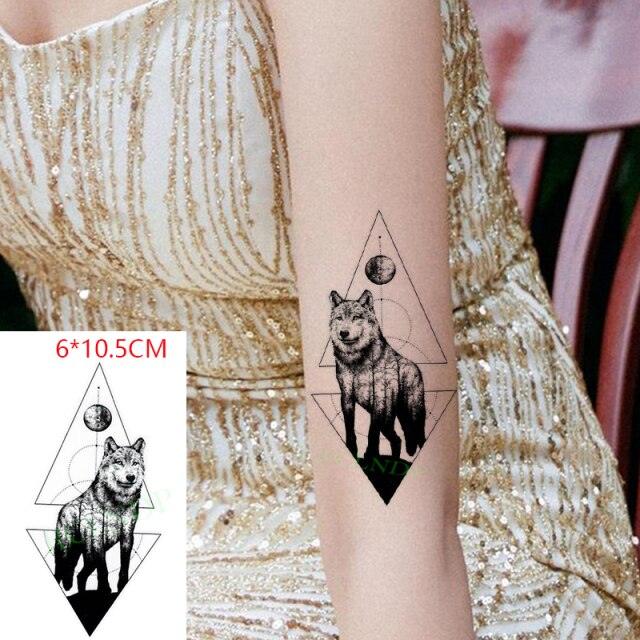 Elegant Waterproof Temporary Tattoo Sticker Cat Fox Flash Tatoo Neck Hand Modern Tattoo Stickers Butterflies Cats For Womens Stevvex