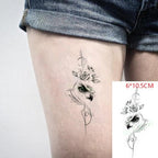 Elegant Waterproof Temporary Tattoo Sticker Cat Fox Flash Tatoo Neck Hand Modern Tattoo Stickers Butterflies Cats For Womens Stevvex