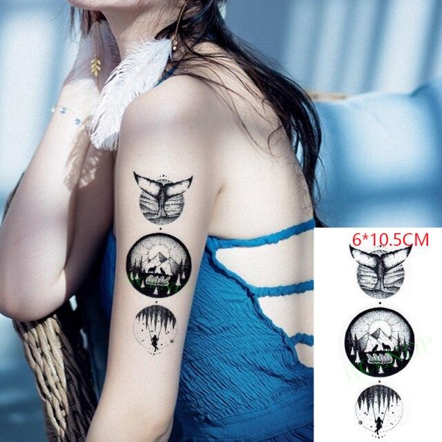 Elegant Waterproof Temporary Tattoo Sticker Cat Fox Flash Tatoo Neck Hand Modern Tattoo Stickers Butterflies Cats For Womens Stevvex