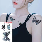 Elegant Waterproof Temporary Tattoo Sticker Cat Fox Flash Tatoo Neck Hand Modern Tattoo Stickers Butterflies Cats For Womens Stevvex
