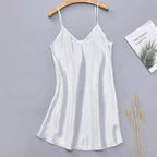 Elegant Wedding Bride Robe Lightweight Short Silk Sleepwear Women Indoor Bathrobes Stevvex