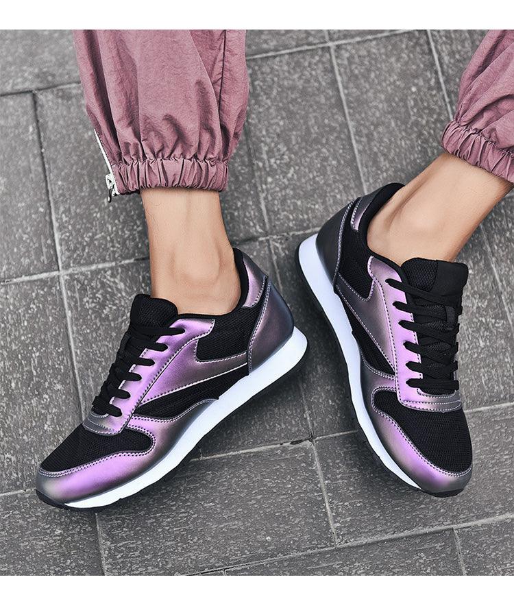 Elegant White Leather Mans Womens Sneakers Summer Lace-Up Trainers Gym Tennis Running Breathable High Quality Sport Women Mesh Wokrout Casual Slip On Flats Sneakers Stevvex
