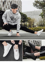 Elegant White Leather Mans Womens Sneakers Summer Lace-Up Trainers Gym Tennis Running Breathable High Quality Sport Women Mesh Wokrout Casual Slip On Flats Sneakers Stevvex