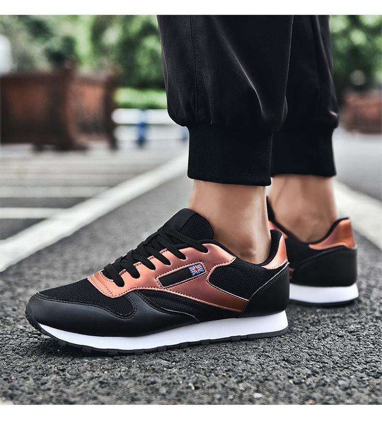 Elegant White Leather Mans Womens Sneakers Summer Lace-Up Trainers Gym Tennis Running Breathable High Quality Sport Women Mesh Wokrout Casual Slip On Flats Sneakers Stevvex
