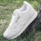 Elegant White Leather Mans Womens Sneakers Summer Lace-Up Trainers Gym Tennis Running Breathable High Quality Sport Women Mesh Wokrout Casual Slip On Flats Sneakers Stevvex