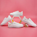 Elegant White Sneakers Womens Spring Summer Breathable Sneakers Flat Shoe Causal Womens Walking Shoes Slip On Mesh Lightweight Comfortable Sneakers Stevvex