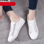 Elegant White Sneakers Womens Spring Summer Breathable Sneakers Flat Shoe Causal Womens Walking Shoes Slip On Mesh Lightweight Comfortable Sneakers Stevvex