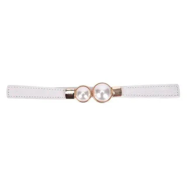 Elegant Wide Fabric Strap  Silver Metal Buckle Belts For Women Trendy Women's Fashion Stretchable Classic Color Belts Stevvex