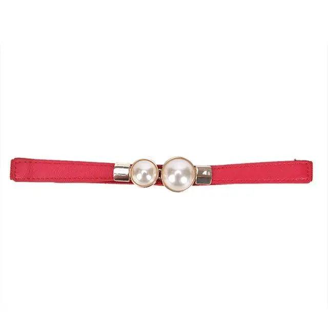 Elegant Wide Fabric Strap  Silver Metal Buckle Belts For Women Trendy Women's Fashion Stretchable Classic Color Belts Stevvex