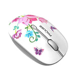 Elegant Women 2.4G Wireless Mouse Super Quiet 1600DPI Laptop Wireless Computer Optical Slim Mouse Stevvex