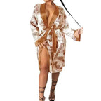 Elegant Women Indoor Robes Modern Design Bathrobes Ladies Long Sleepwear Soft And Comfortable Womens Bathrobes Stevvex