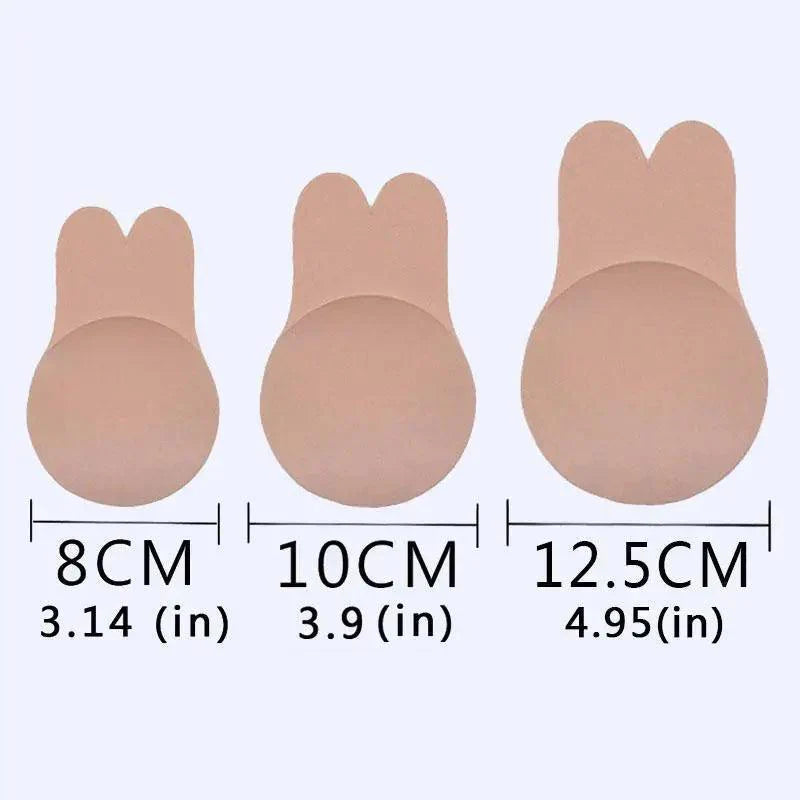Elegant Women's Invisible Bra Super Push Up Seamless Self-Adhesive Sticky Wedding Party Front Strapless 8 10 12.5cm Cup Fly Bras Stevvex