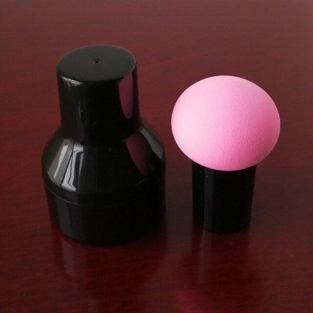 Elegant Womens Non-latex Makeup Sponge Mushroom Head Powder Liquid Dry And Wet Multifunction Makeup Brush Cosmetic Tool Storage Box Stevvex