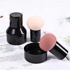 Elegant Womens Non-latex Makeup Sponge Mushroom Head Powder Liquid Dry And Wet Multifunction Makeup Brush Cosmetic Tool Storage Box Stevvex